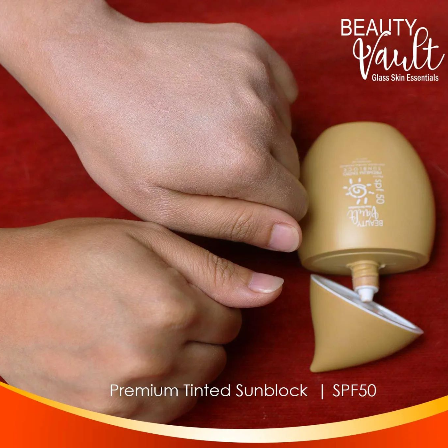 Beauty Vault Premium Tinted Sunblock SPF50 - 50g