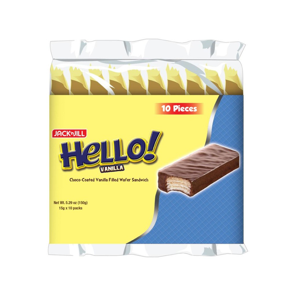 Hello Coated Vanilla 10X15g - Jack n Jill