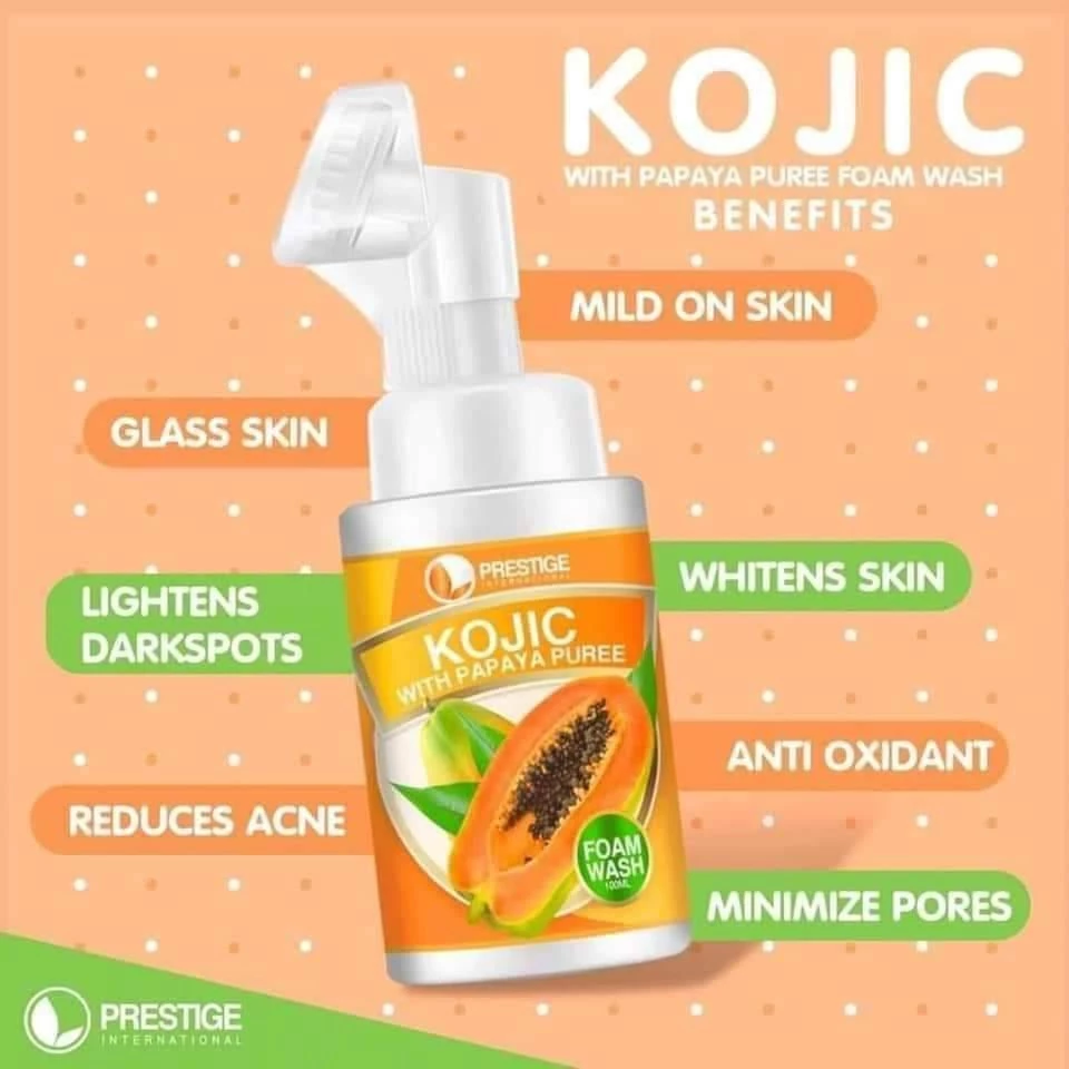 Prestige Kojic With Papaya Puree Foam Wash - 100ml