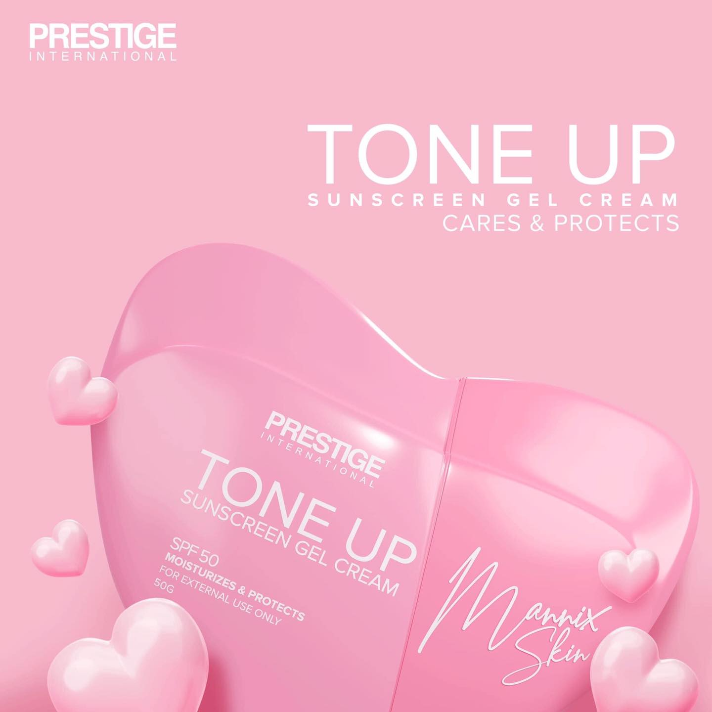 Prestige Tone Up Sunscreen Gel Cream Spf50 - 50g