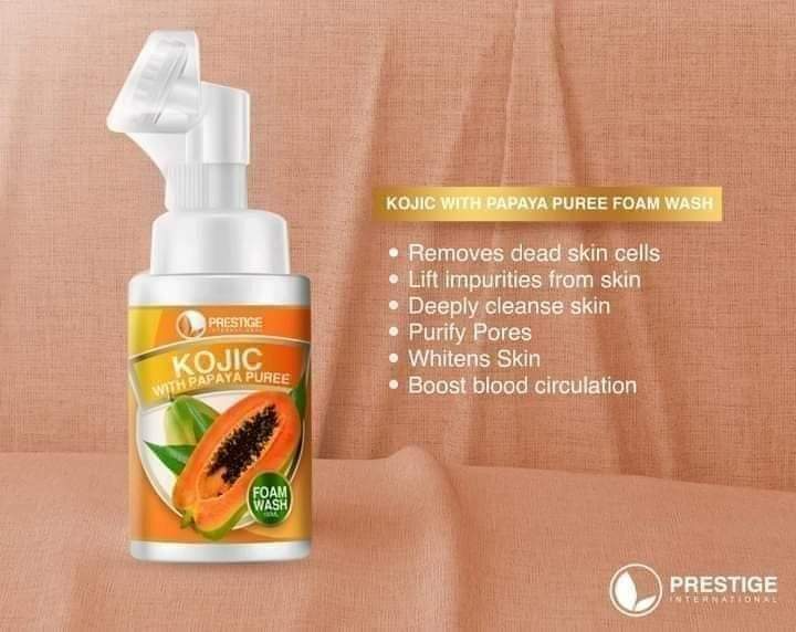 Prestige Kojic With Papaya Puree Foam Wash - 100ml