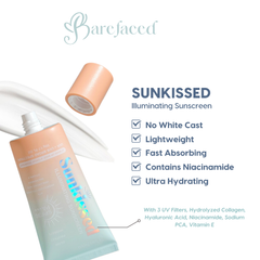 Barefaced Sunkissed Illuminating Sunscreen SPF50+ PA+++ 50g