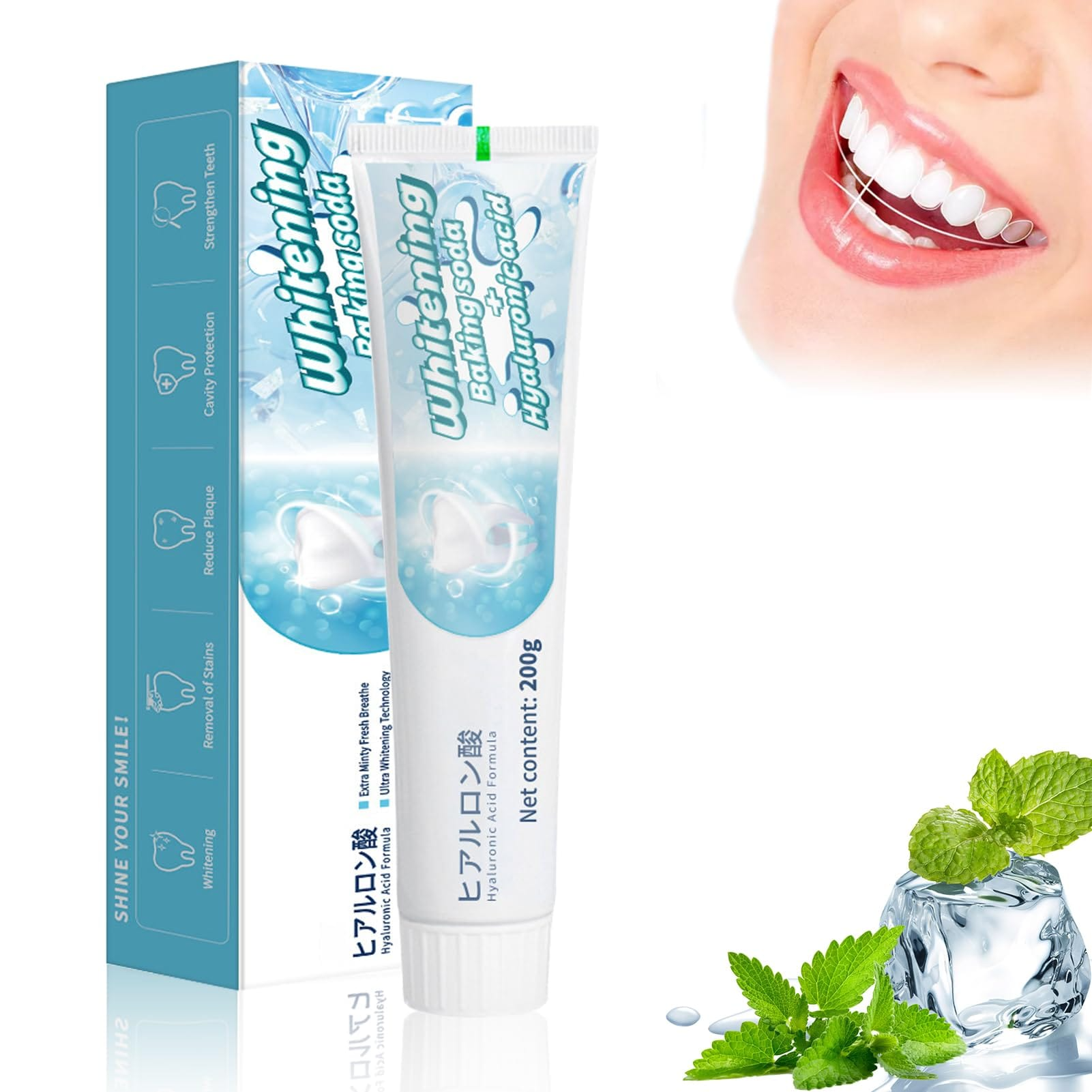 LBLS Teeth Whitening Toothpaste With Baking Soda - 200g – Sige Mart UAE