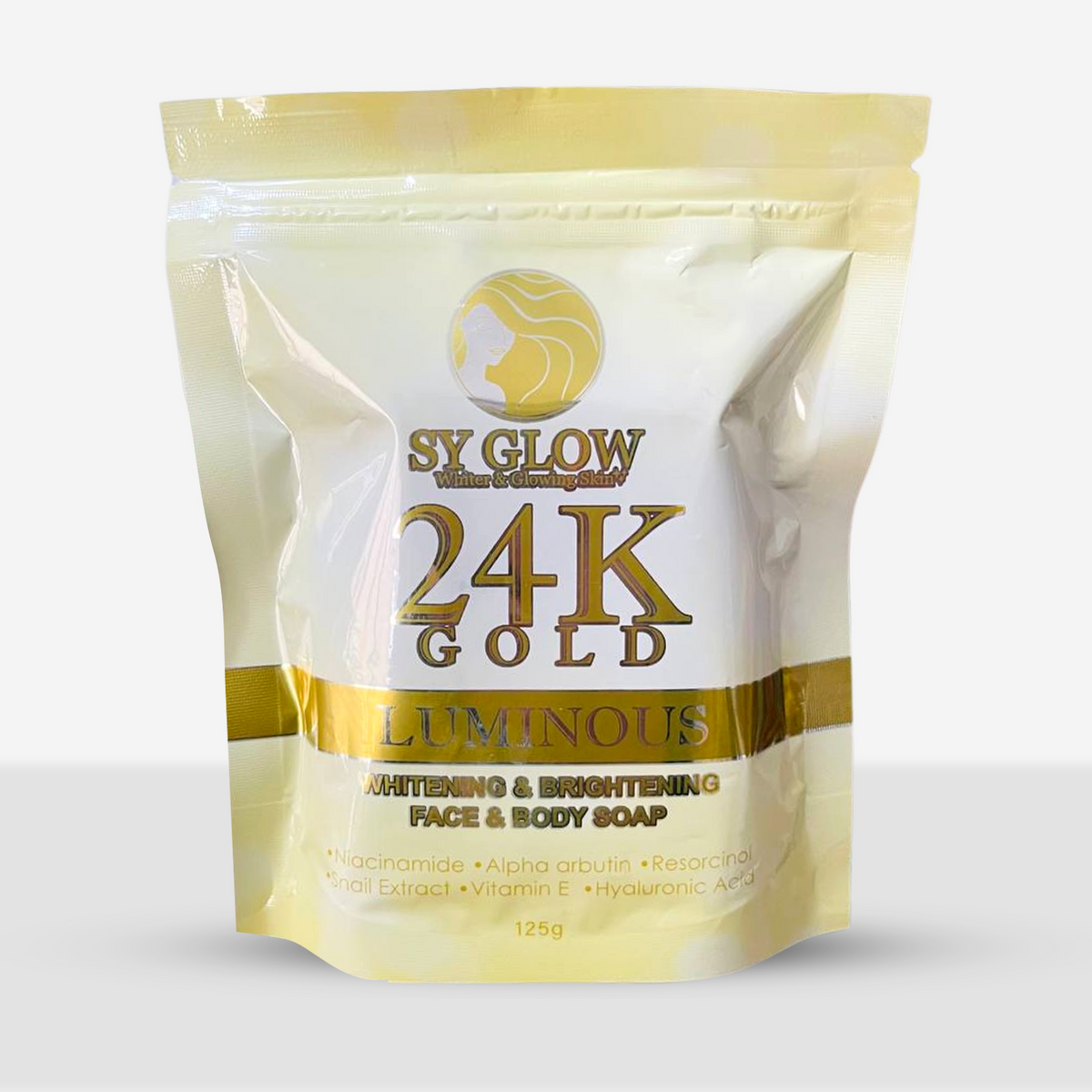 SY GLOW 24K Gold Luminous Brightening Soap - 125g