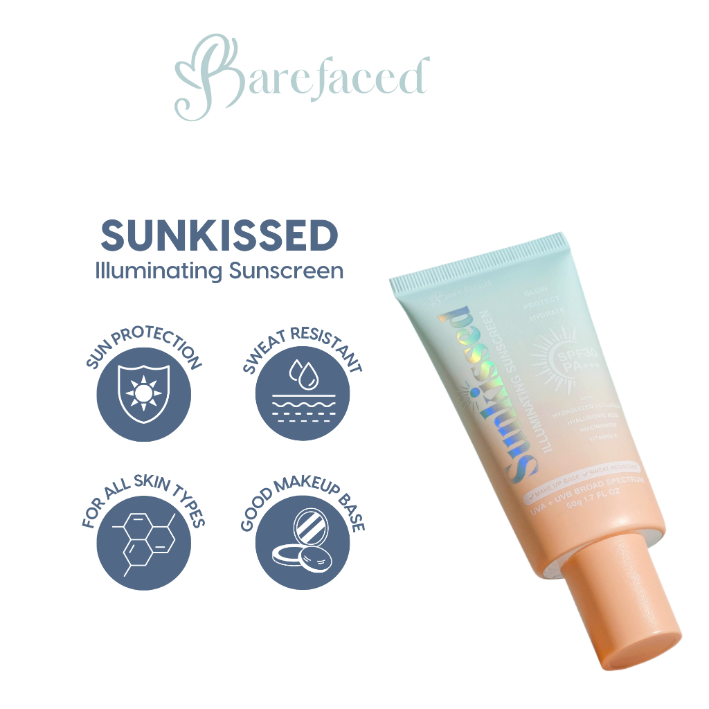 Barefaced Sunkissed Illuminating Sunscreen SPF50+ PA+++ 50g