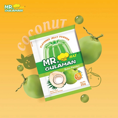 Mr. Hat Gulaman Buko Pandan Jelly Powder - 25g x 10 Sachets