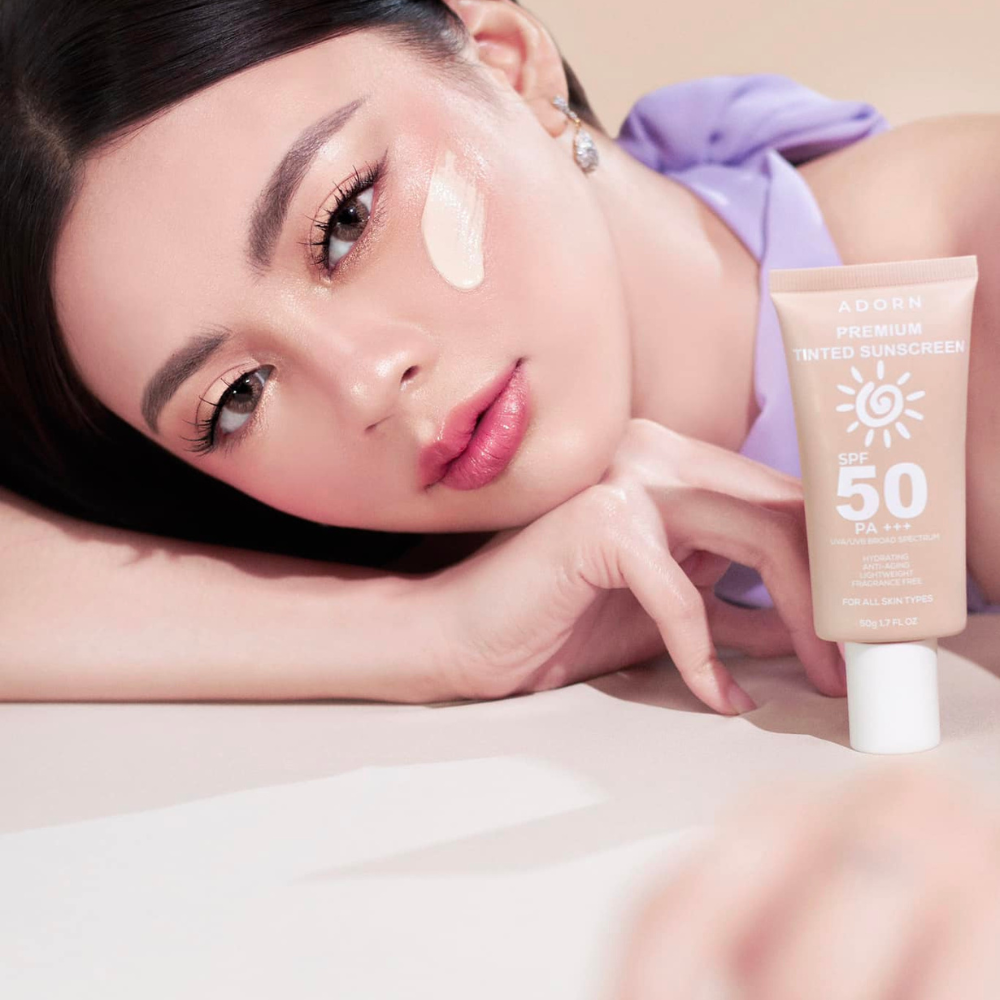 Adorn Premium Tinted Sunscreen SPF 50 PA+++ - 50g