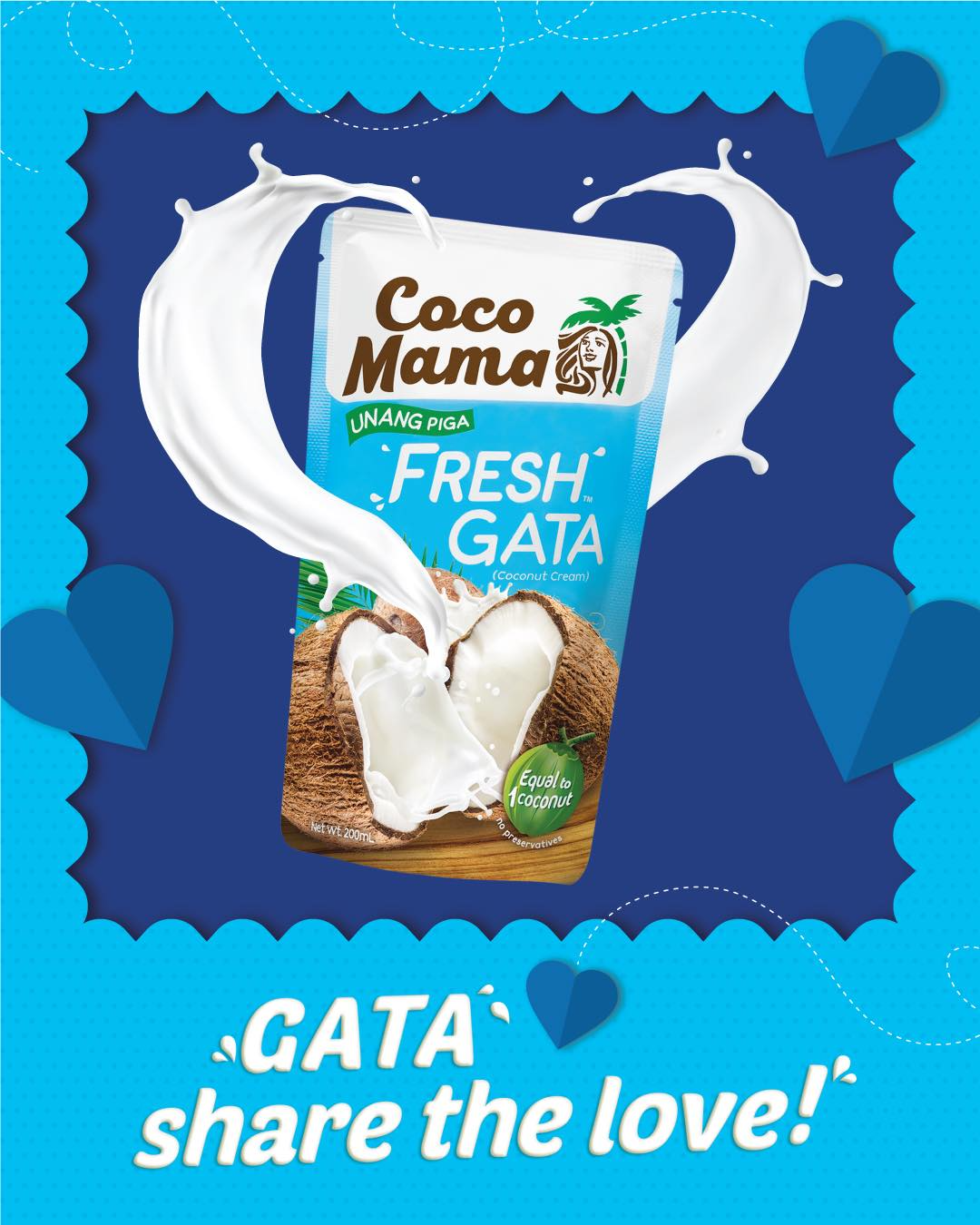 Coco Mama Fresh Gata Coconut Cream - 200ml