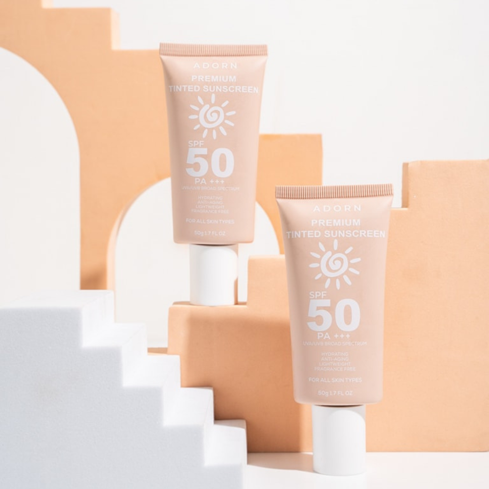 Adorn Premium Tinted Sunscreen SPF 50 PA+++ - 50g