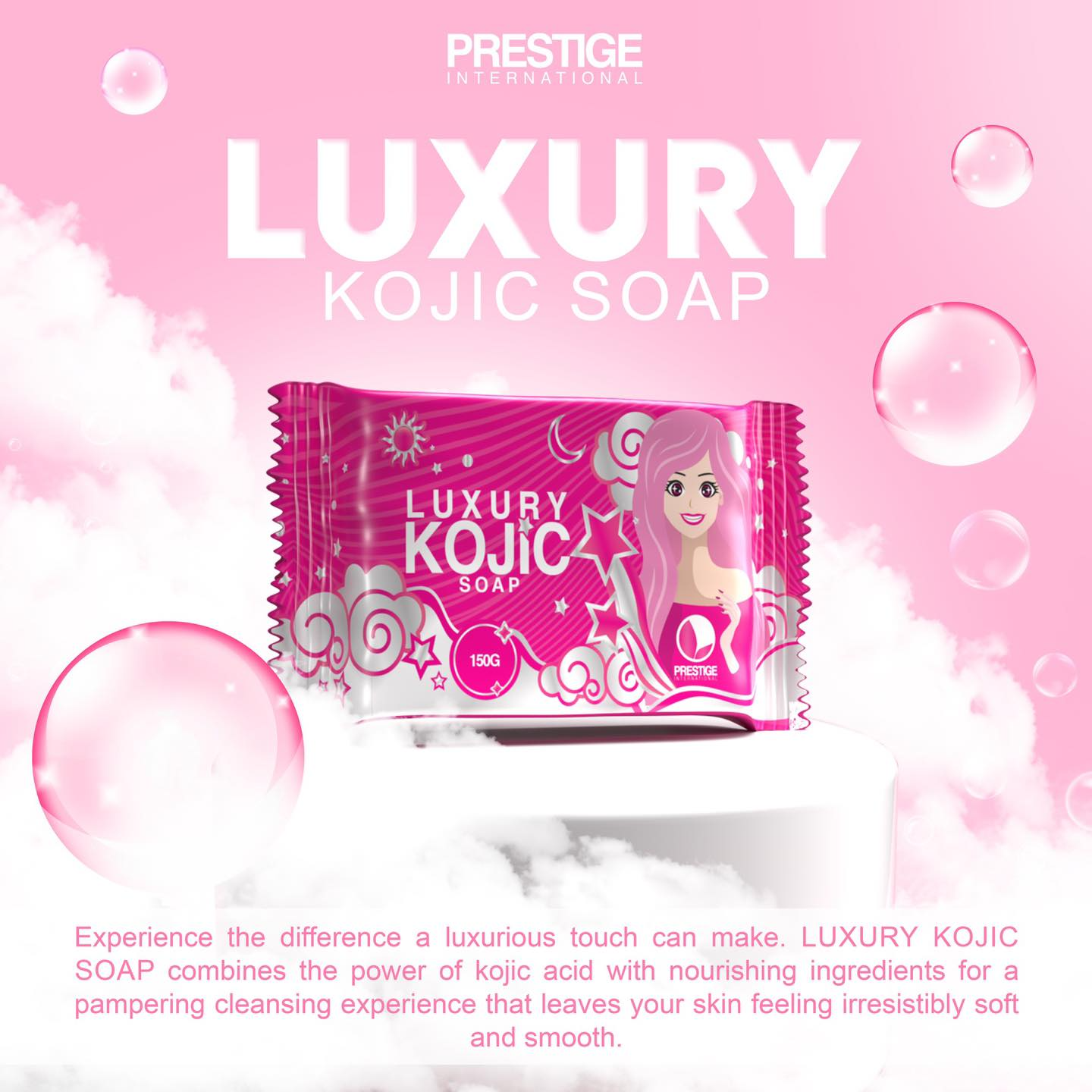 Prestige Luxury Kojic Whitening Soap - 75g