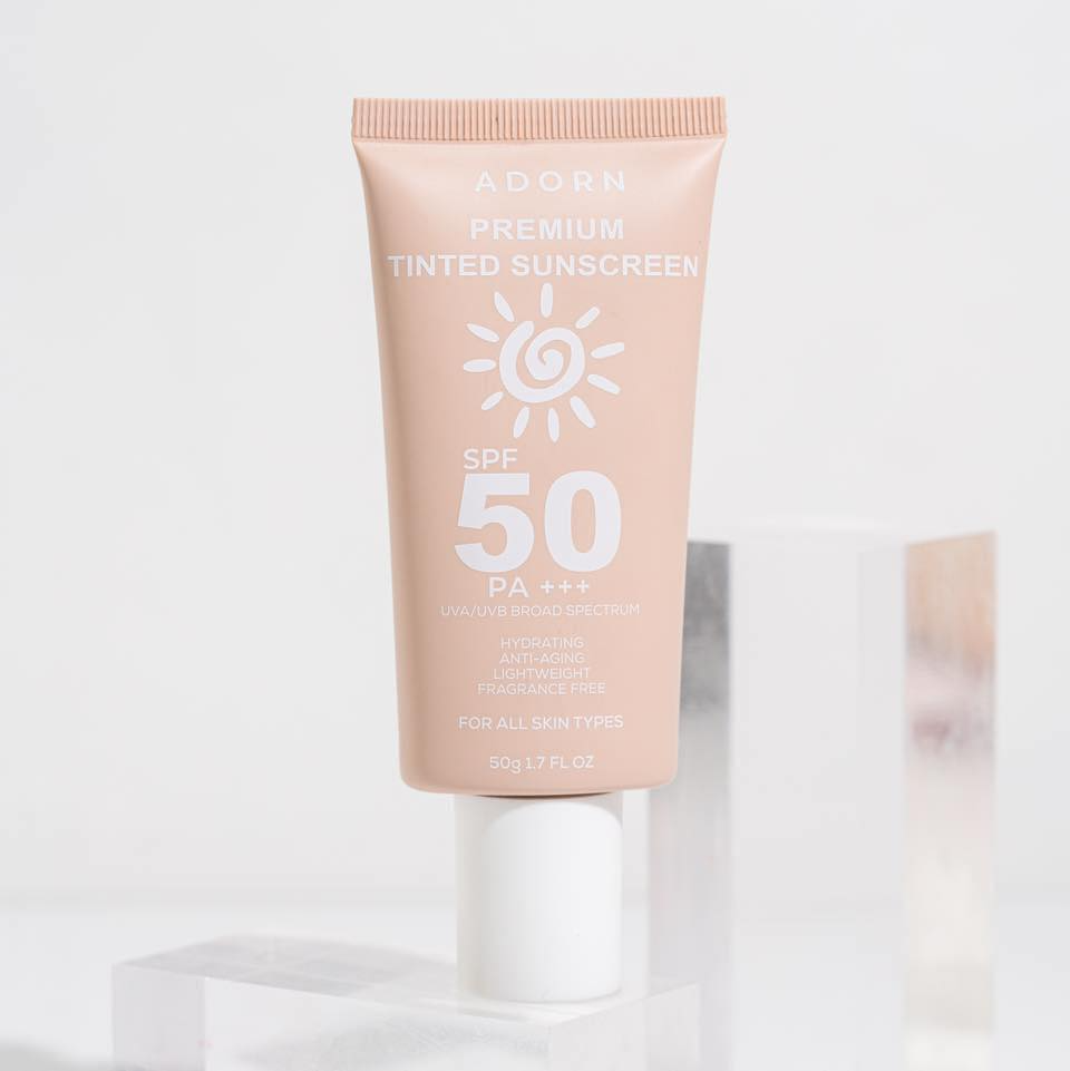 Adorn Premium Tinted Sunscreen SPF 50 PA+++ - 50g