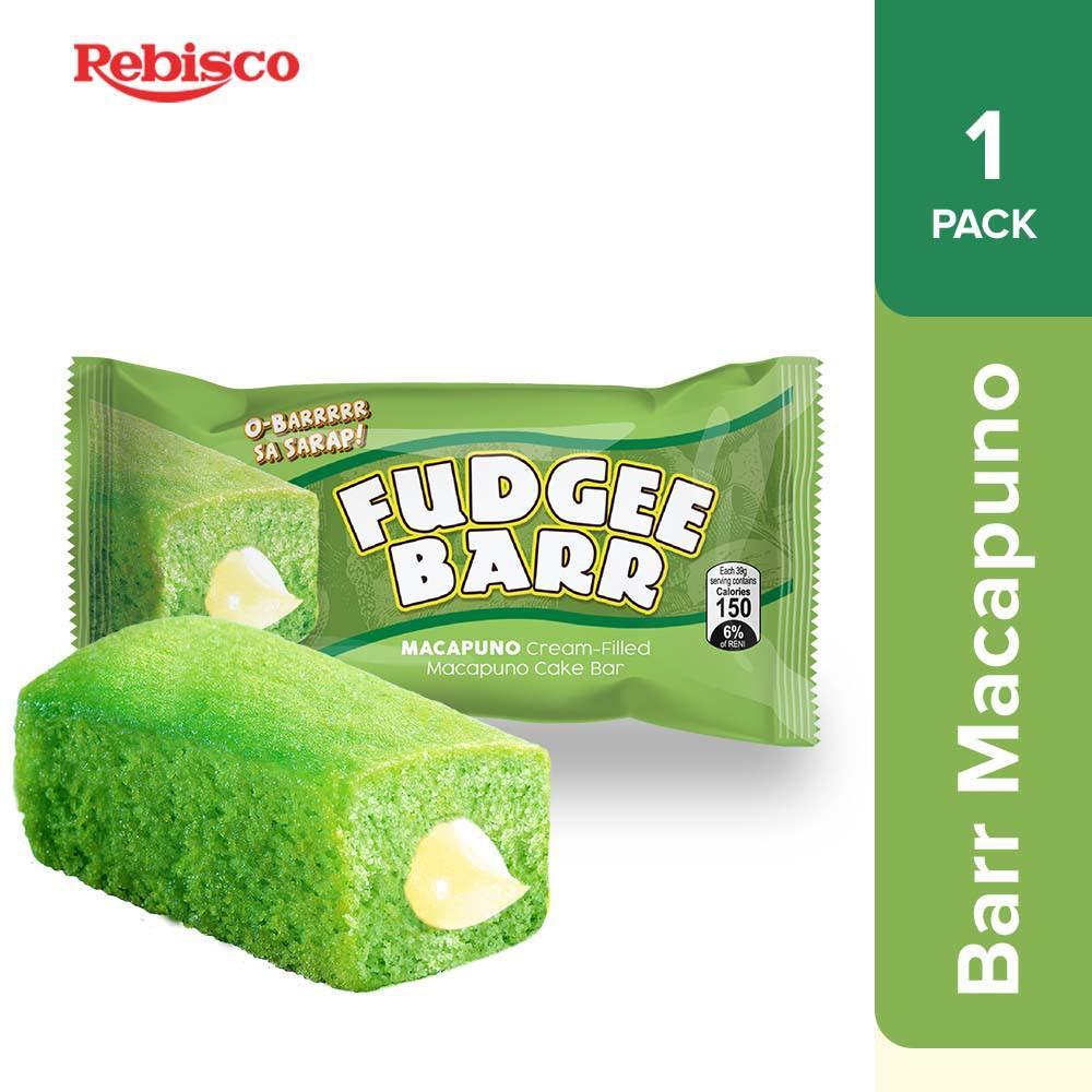 Fudgee Barr Macapuno Cake Bar Pack of 10 x 39g - Pinoyhyper