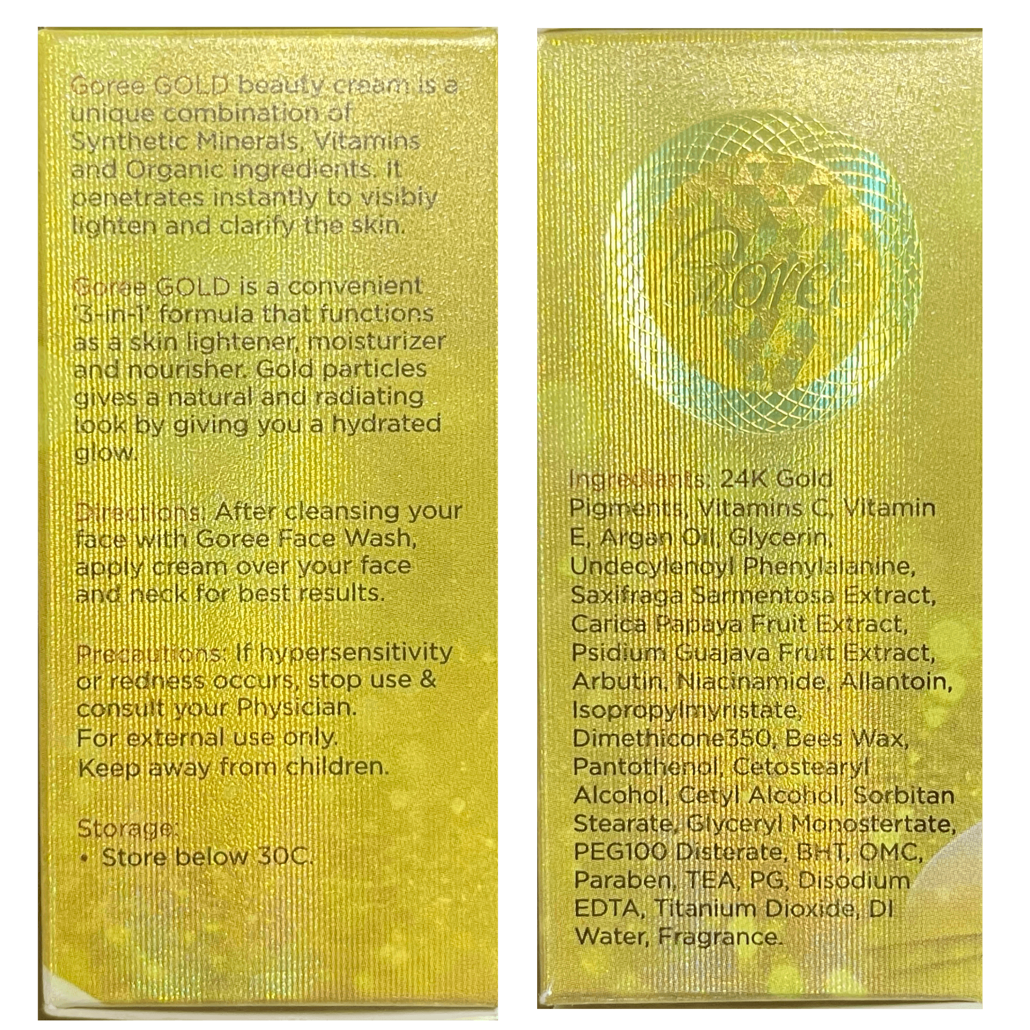 Goree Gold 24k Beauty Cream 17gm - Pinoyhyper