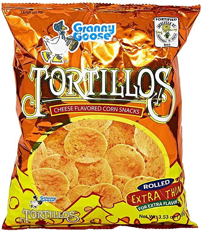 Granny Goose Cheese Tortillos Chips 100 gm - Pinoyhyper