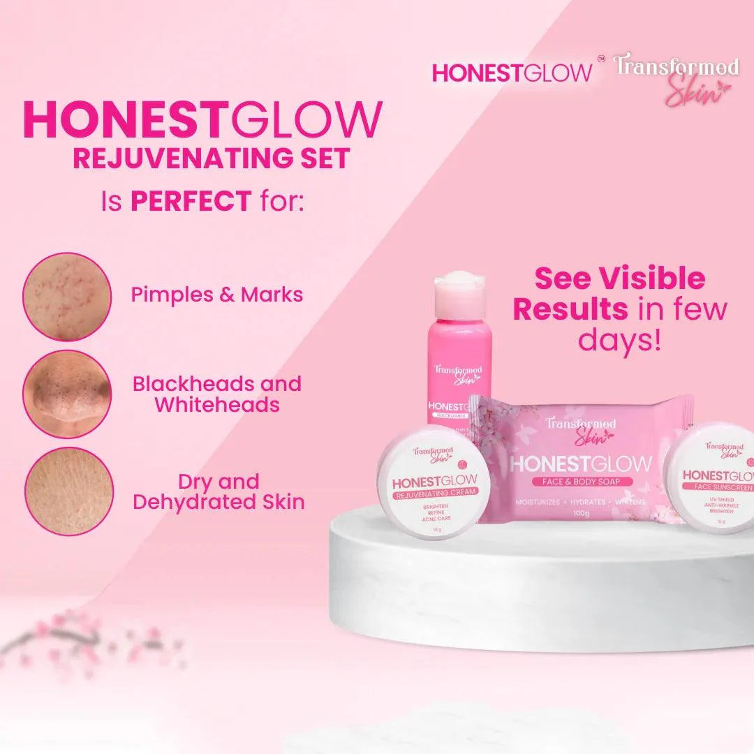 HonestGlow Facial Set Mild Rejuvenating Set - Pinoyhyper