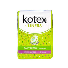 Kotex Fresh Liners Longer & Wider Breathable - 32 Pads - Pinoyhyper