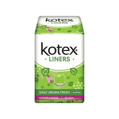 Kotex Fresh Longer & Wider Pantyliner Betel Leaf - 32 Pads - Pinoyhyper