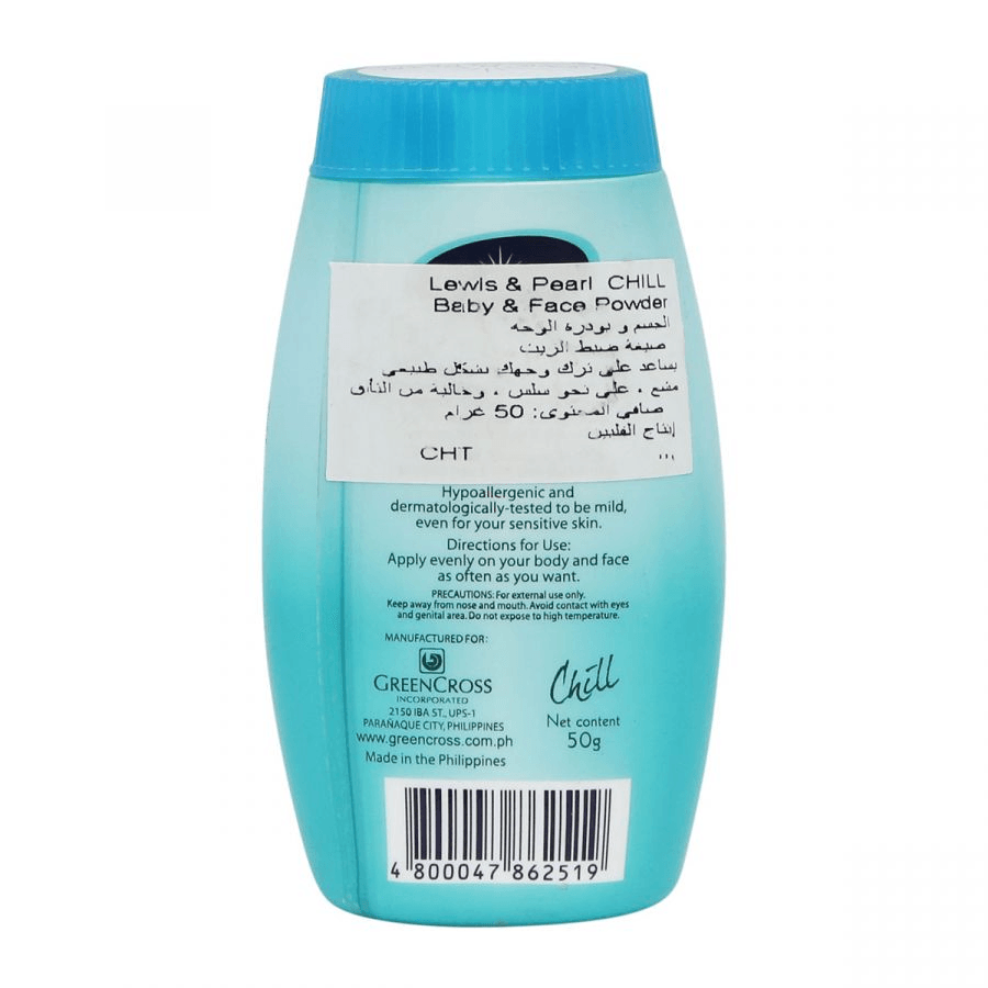 Lewis & Pearl Chill Body & Face Powder - 50g - Pinoyhyper