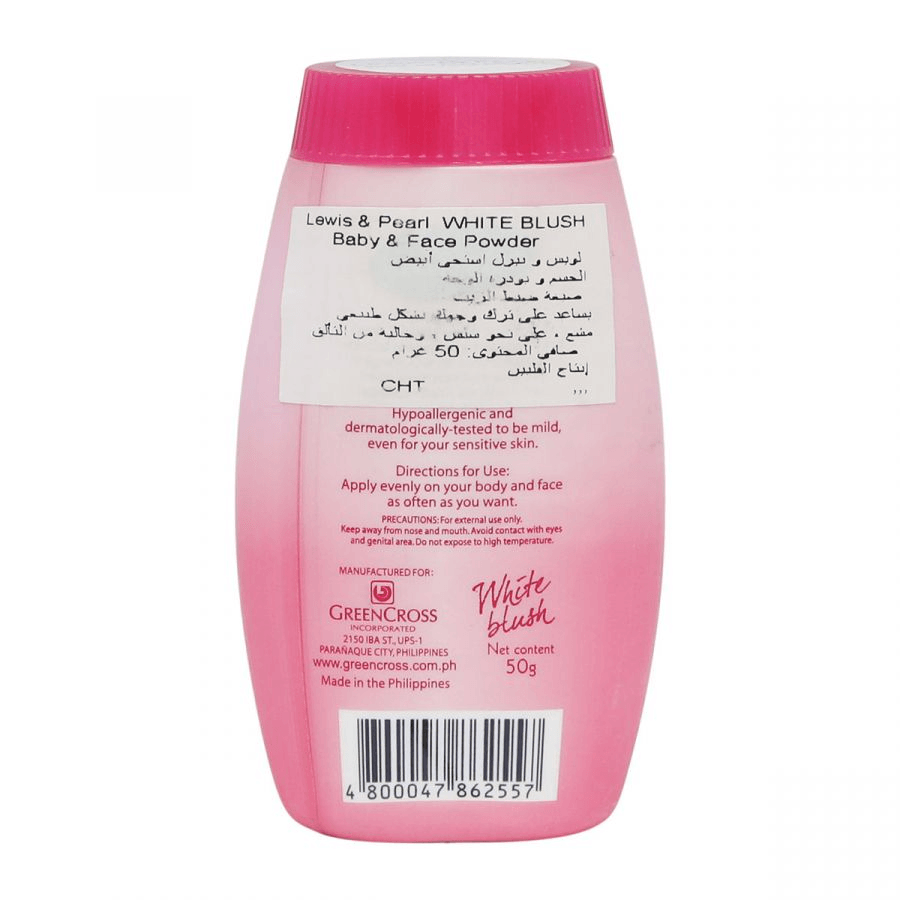 Lewis & Pearl White Blush Body & Face Powder - 50g - Pinoyhyper