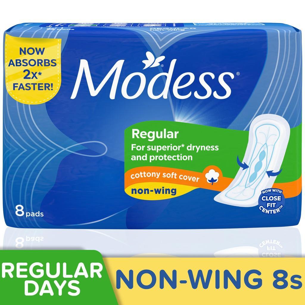 Modess Size Modess Regular Cottony Soft Cover Non Wings 8 Pads – Sige Mart UAE