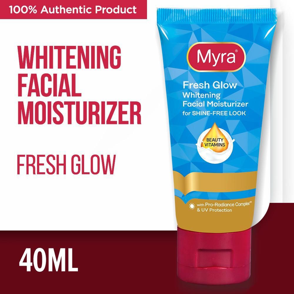 Myra Smooth Glow Whitening Facial Moisturizer - Blue 40ml - Pinoyhyper