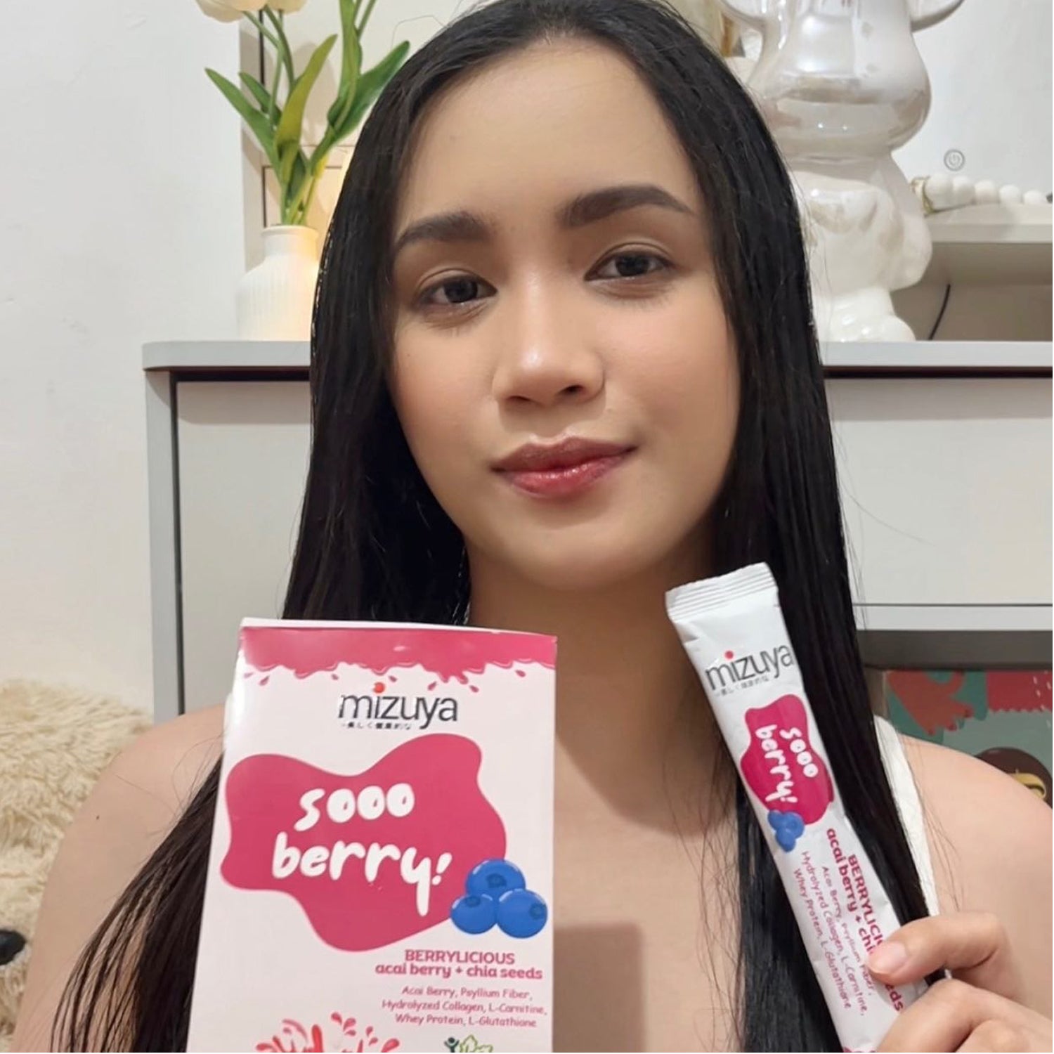 Mizuya Sooo Berry! Berrylicious Acai Berry + Chia Seeds Mixed Berries - 21g × 10 Sachets