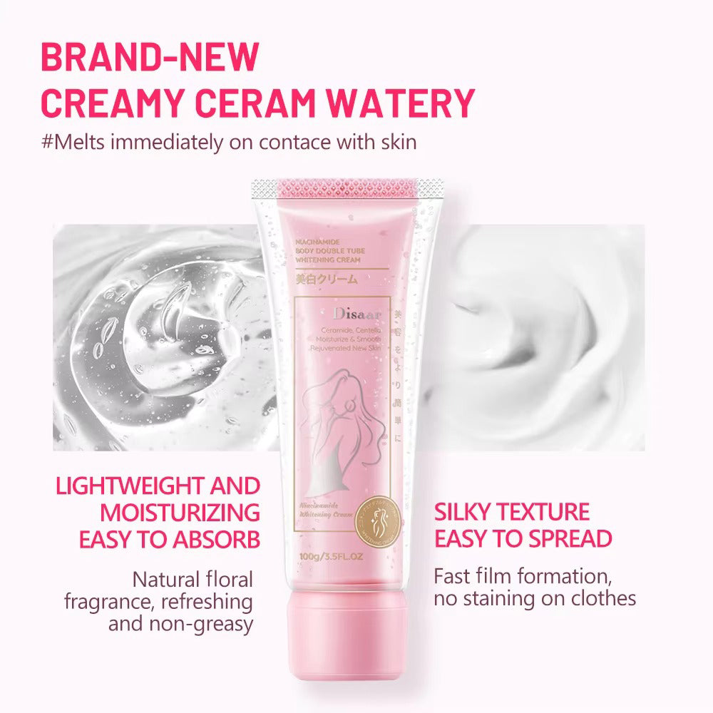 Disaar Niacinamide Body Double Tube Whitening Cream – 100g