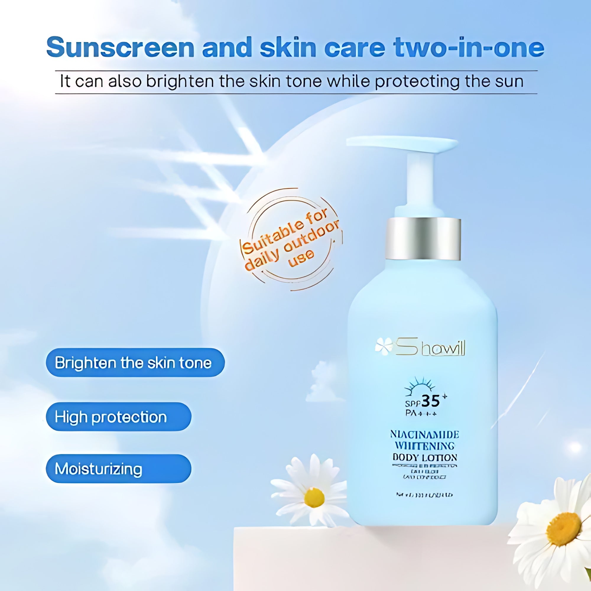 Shawill Niacinamide Brightening Body Lotion SPF 35+ PA +++ - 300ml