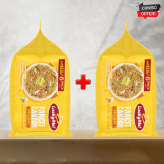 Lucky Me! Pancit Canton Original Fried Noodles Combo of 2 x (6 packs x 60g each)