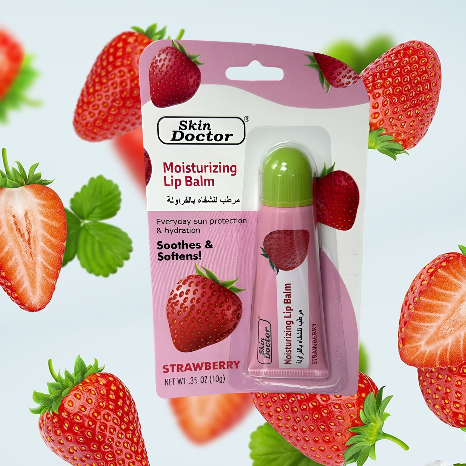 Skin Doctor Moisturizing Lip Balm – Strawberry Flavor -10g
