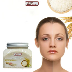 Skin Doctor Whitening Scrub for Face & Body – Rice (500ml)