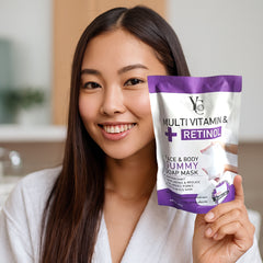 YC Multi Vitamin & Retinol Face & Body Gummy Soap Mask – 100g