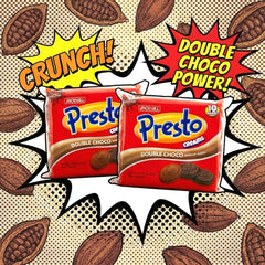Presto Creams Double Chocolate Cookies – 30g x 10 (1+1 Combo Offer)