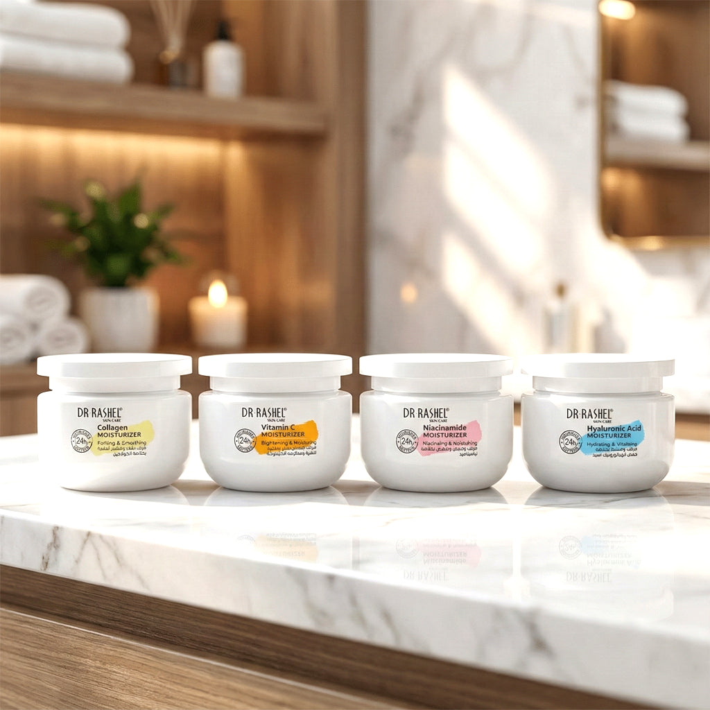 Dr. Rashel Moisturizer Combo Pack – 160g × 4 Variants (Original)