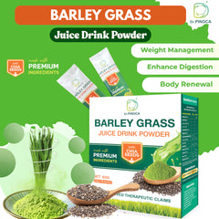 Dr. Pinoca Chia Seed & Barley Grass Juice Drink Powder – 60g (15 Sachets)