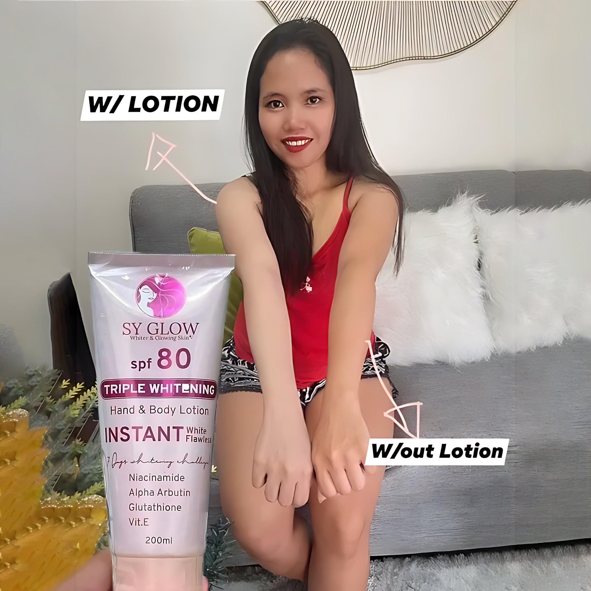 SY Glow Triple Whitening Hand & Body Lotion SPF 80 - 200ml