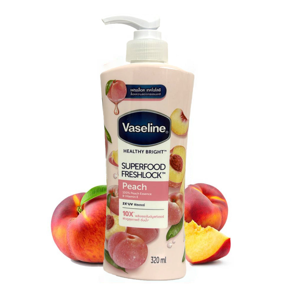 Vaseline Healthy Bright Superfood Freshlock Peach Body Lotion – 320ml