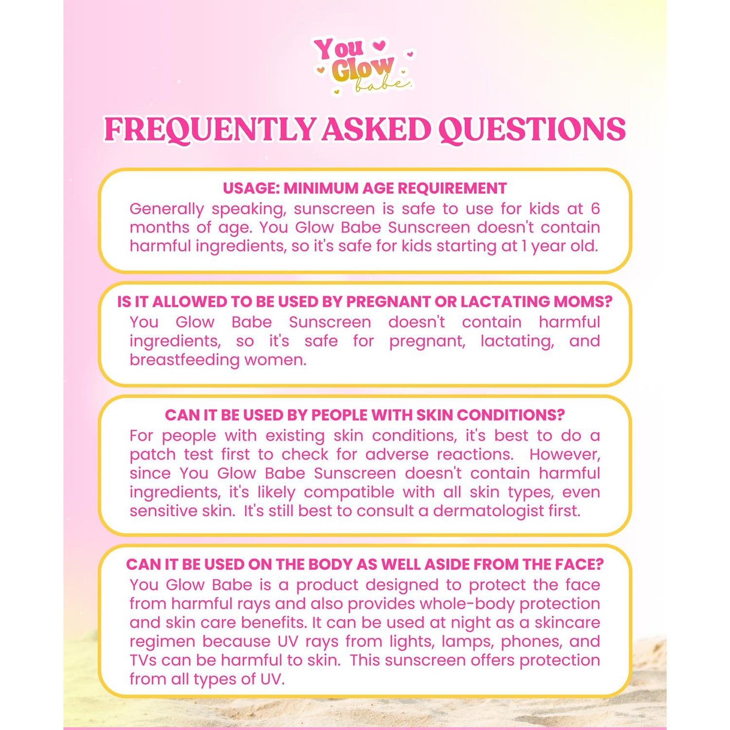 YOU GLOW BABE Beauty White Sunscreen Bright Glow – Twin Pack