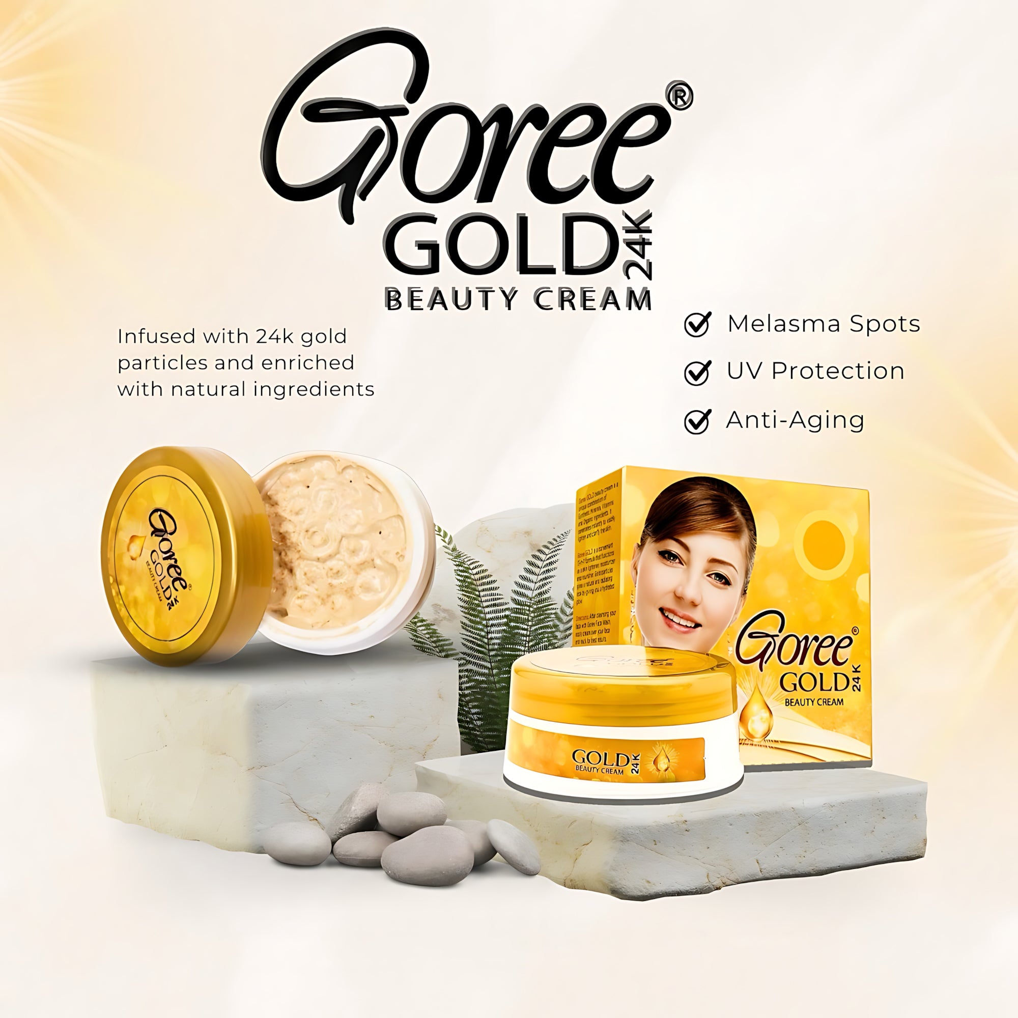 Goree Gold 24k Beauty Cream - 17gm