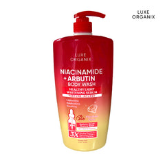 Luxe Organix Niacinamide + Arbutin (Healthy Light Whitening Serum) Body Wash - 1000ml