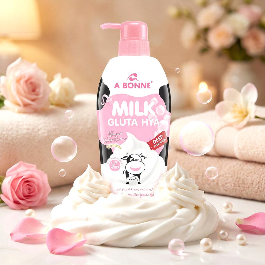 A Bonne Milk Gluta Hya Whip Shower Cream – 450ml