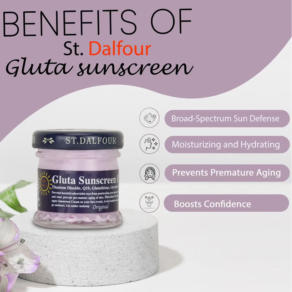 St. Dalfour Gluta Sunscreen Cream SPF 90 PA++ Original