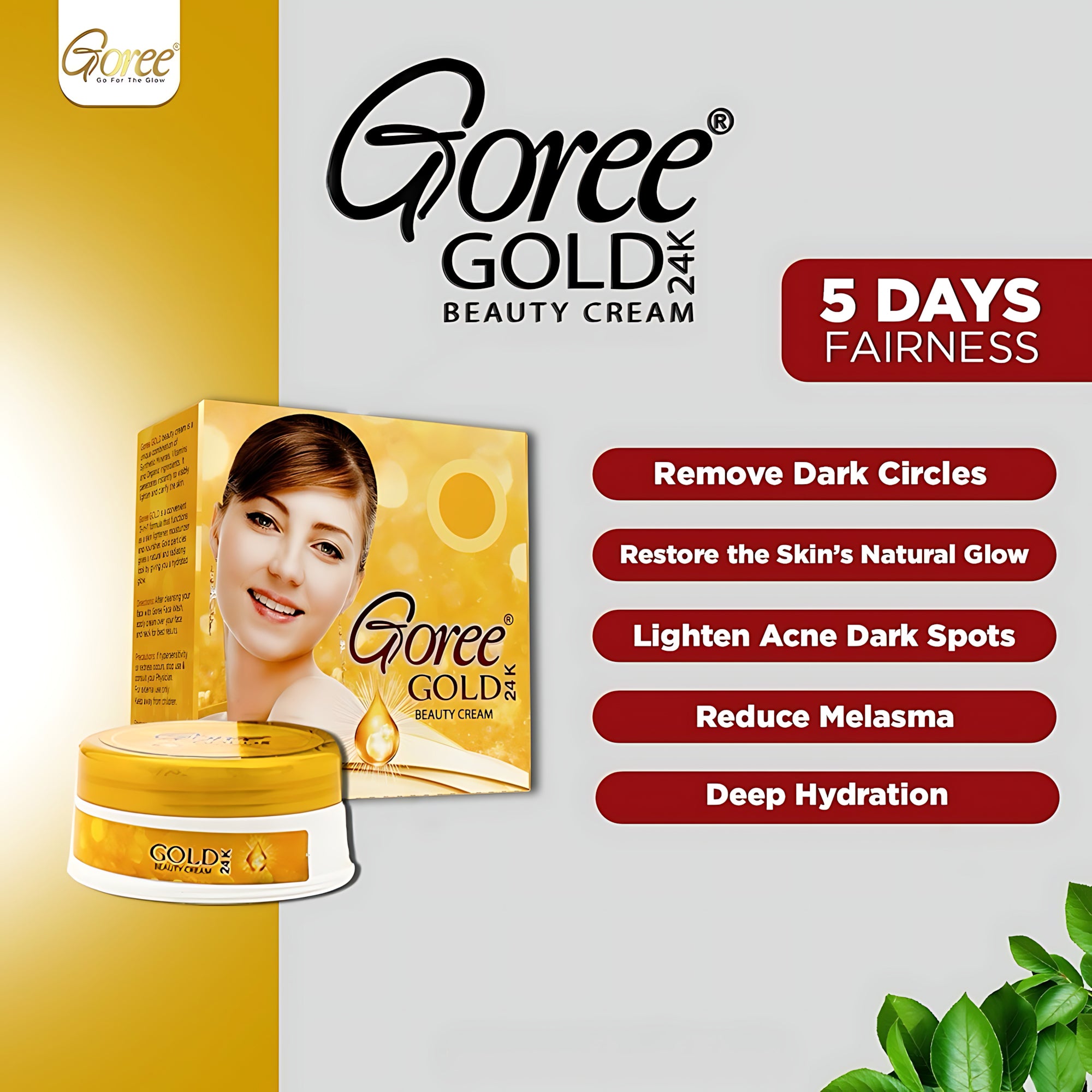 Goree Gold 24k Beauty Cream - 17gm
