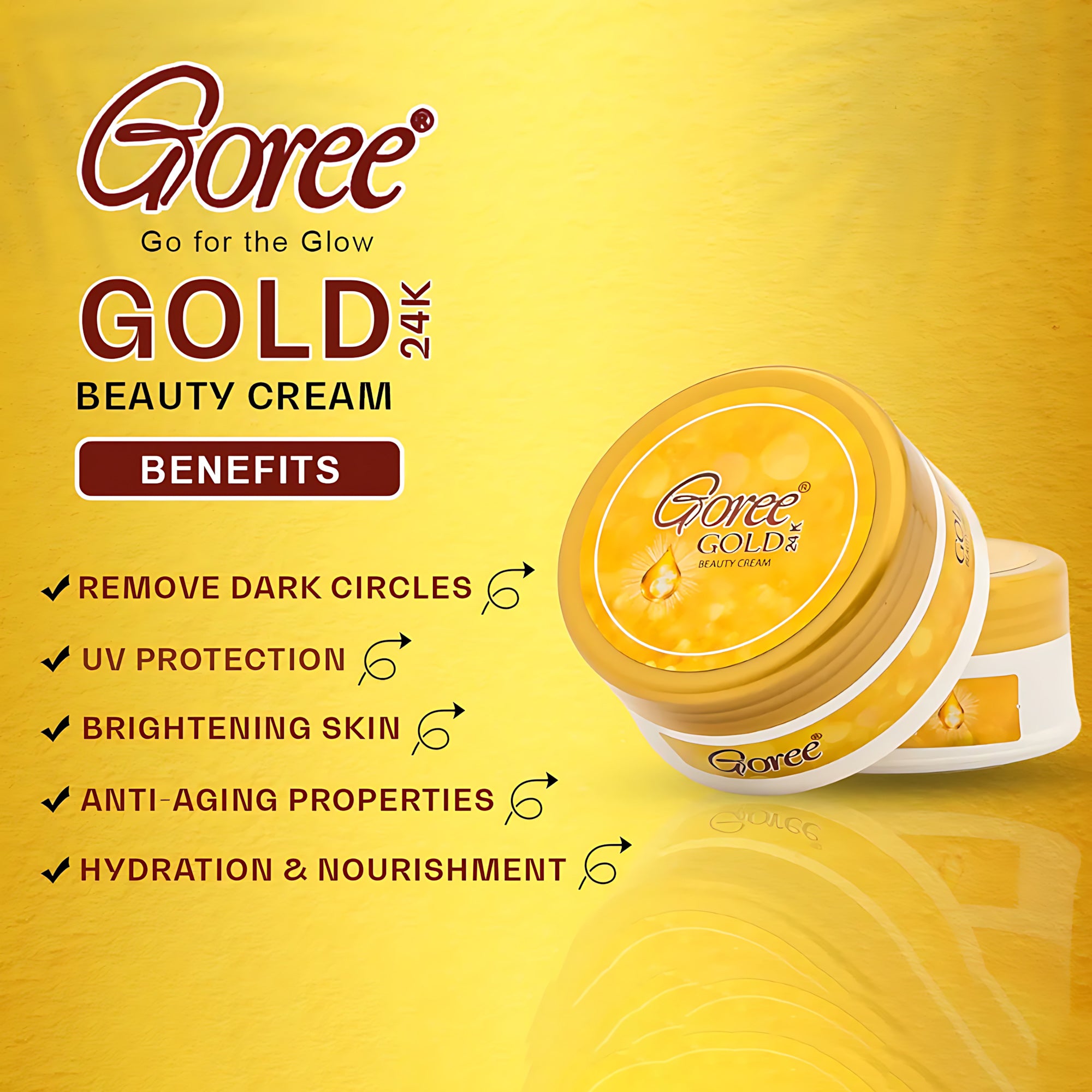 Goree Gold 24k Beauty Cream - 17gm