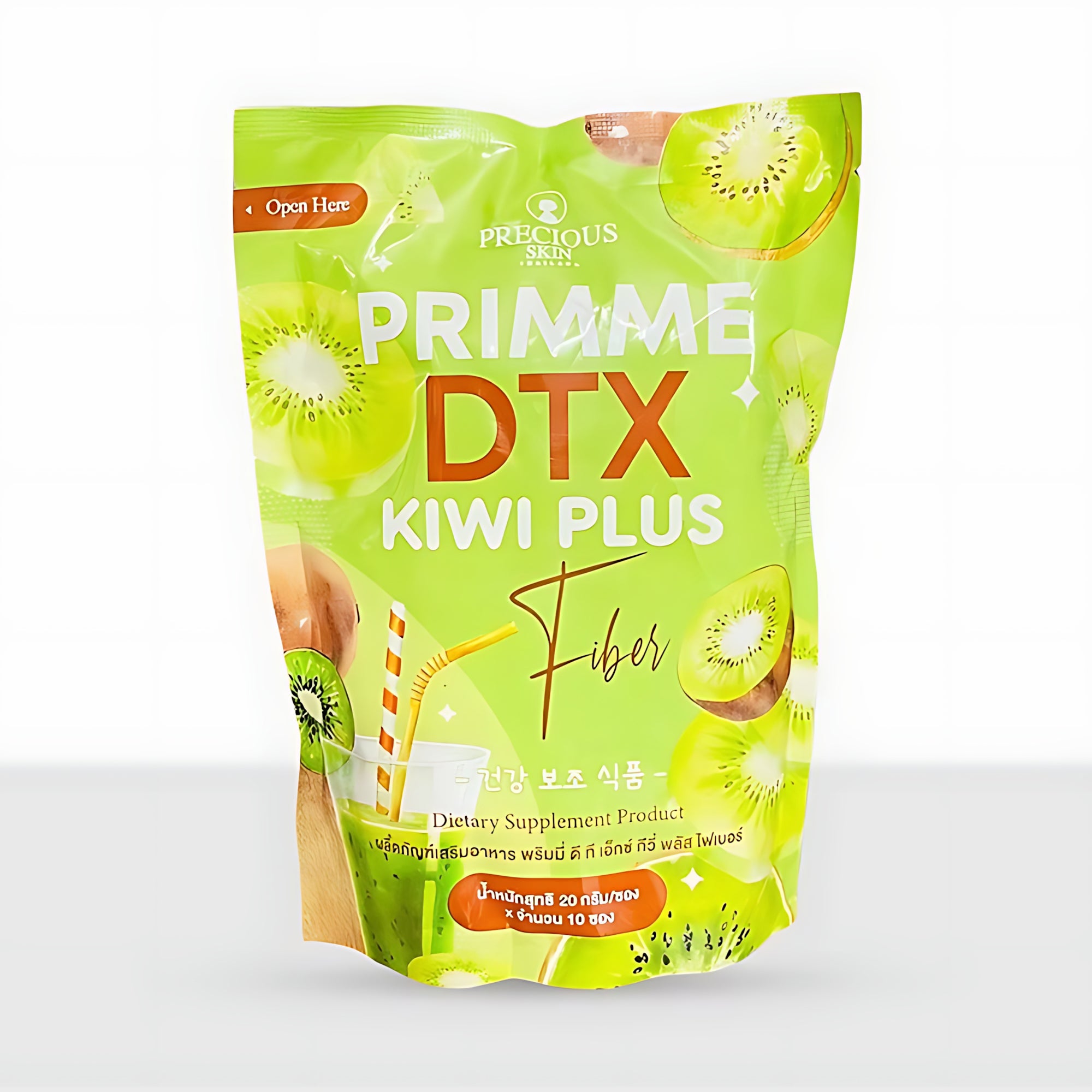 Precious Skin Primme DTX Kiwi Plus Fiber – 20g × 10 Sachets