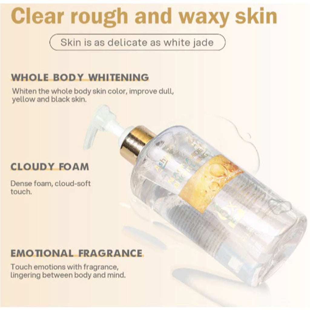 Ashley Shine Niacinamide Brightening 6x Glow Essence Shower Gel – 500ml