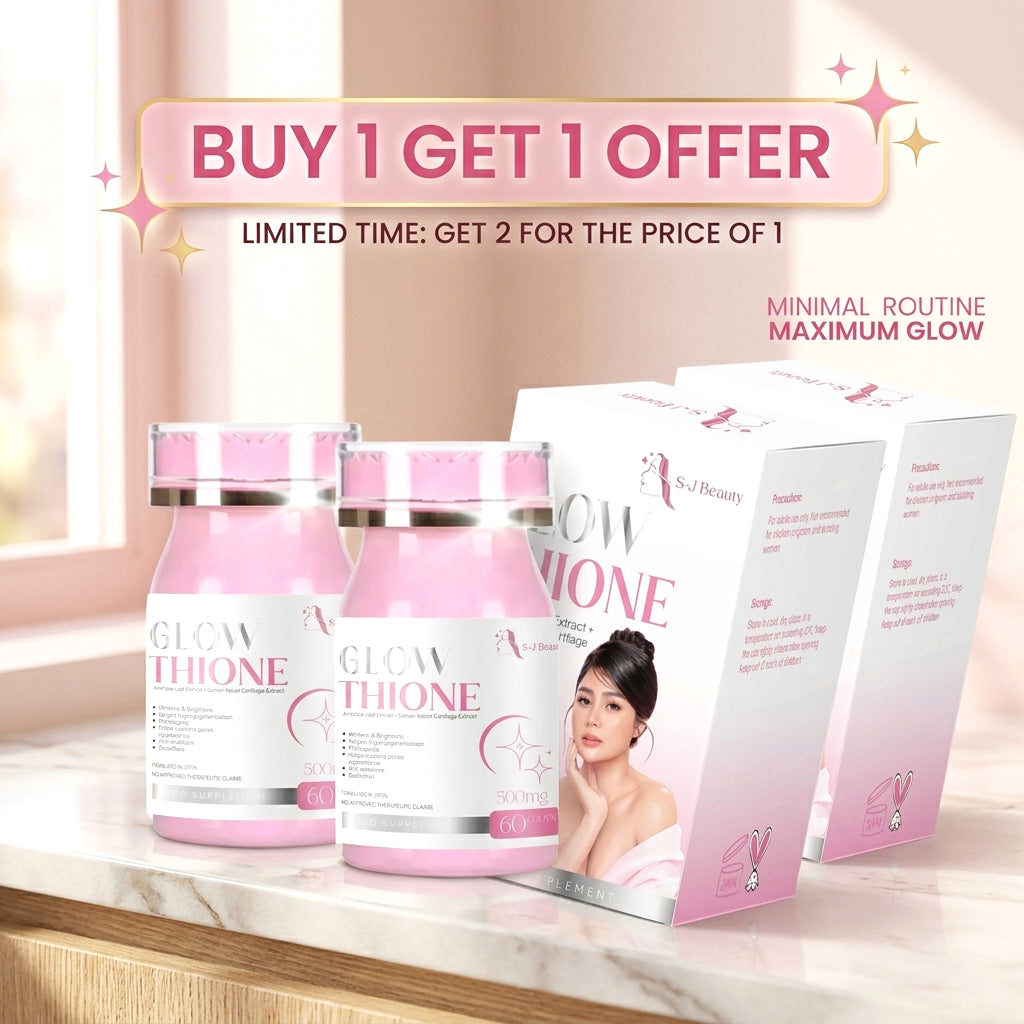 S&J Beauty Glowthione Capsules 500mg – 60 Capsules | Buy 1 Get 1