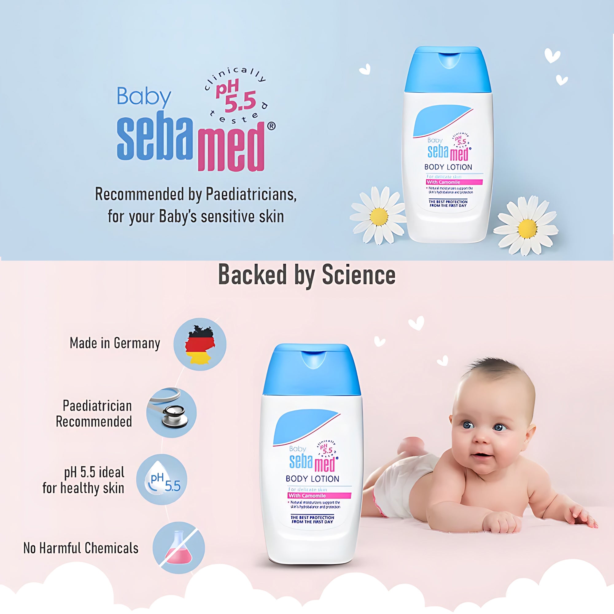 Sebamed Baby Body Lotion with Chamomile – 100ml