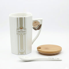 Hot Chocolate Ceramic Mug Gift Set – With Free Gift Wrap
