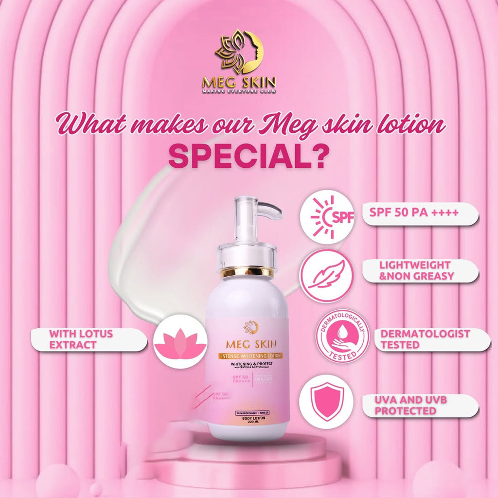 MEG SKIN Intense Brightening Lotion SPF 50 – 220ml